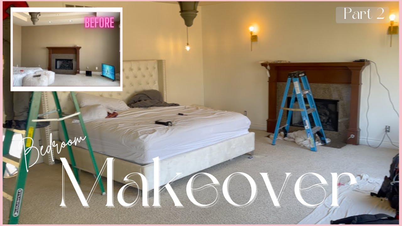 LUXURY BEDROOM MAKEOVER ON A BUDGET! + PART 2 + Light Installation
