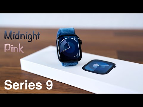 Apple Watch Series 9 Midnight and Pink Aluminum Unboxing