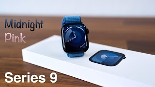 Apple Watch Series 9 Midnight and Pink Aluminum Unboxing