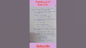 Practice set 1.1 ; q.no.2(6) #class10th #class10thmaths #maharashtraboard #getgroomed