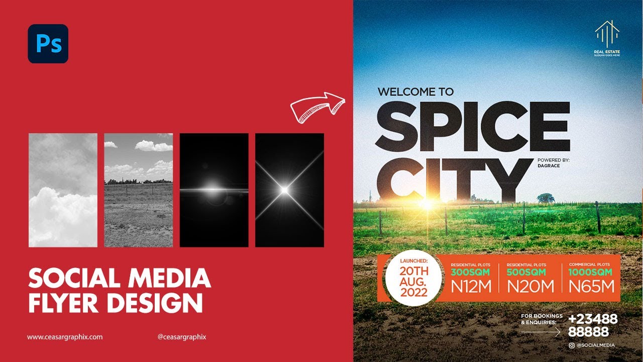 Social Media Flyer Design Tutorial YouTube