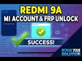 Redmi 9A FRP &amp; MI Account unock | Easy Solution | Sp flash tool | with free file and tool link