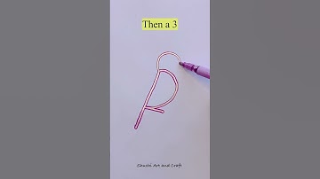 Drawing a bird with numbers #youtubeshorts #shorts #viralvideo