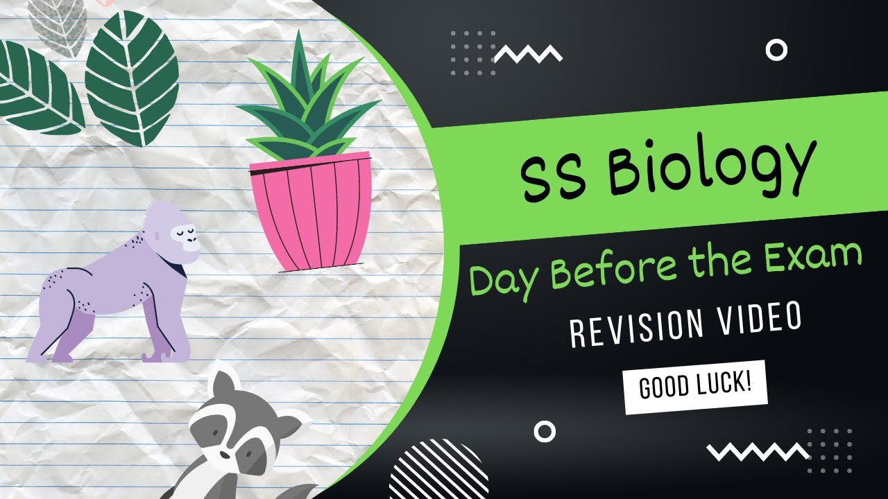iGCSE SS Biology | Day Before the Exam REVISION