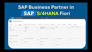 How to create BUSINESS PARTNERS in SAP S/4HANA Fiori