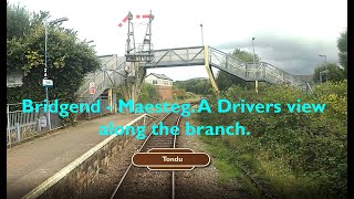 Bridgend  Maesteg. A Drivers view along a South Wales Branch line.