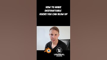 I make unhinged gamedev videos How to make destructble rocks #devlog #blender #unrealengine #gamedev