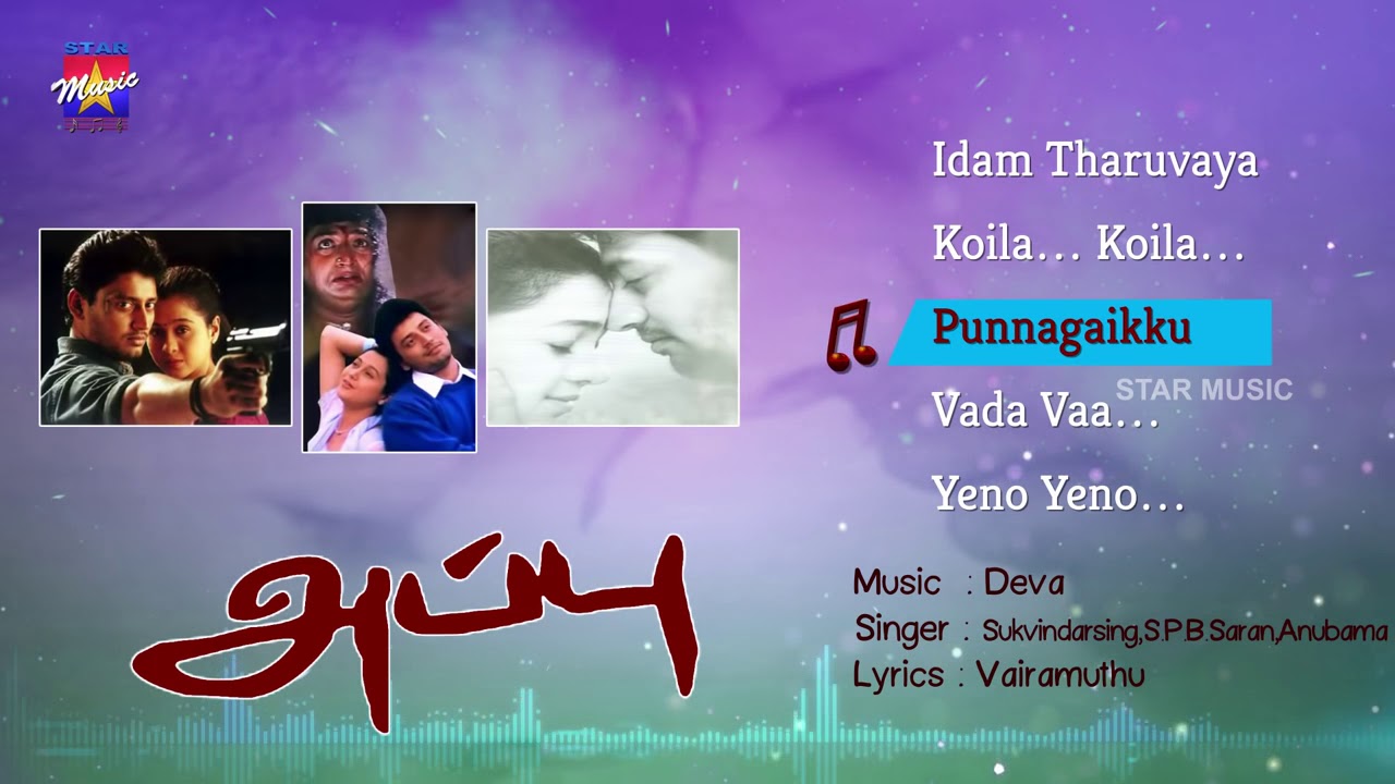 Appu Tamil Movie  Audio Jukebox  Prashanth   Devayani   Deva   Vasanth   Star Music India