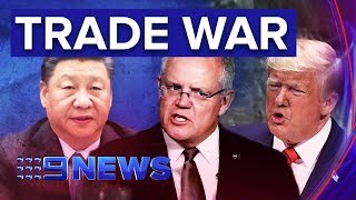 Trump takes aim at China at UN over trade, ScoMo backs him up | Nine News Australia