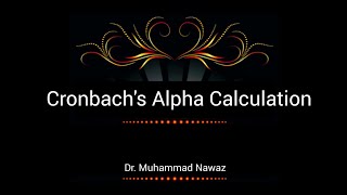 Cronbachs Alphareliability Calculationurduhindi