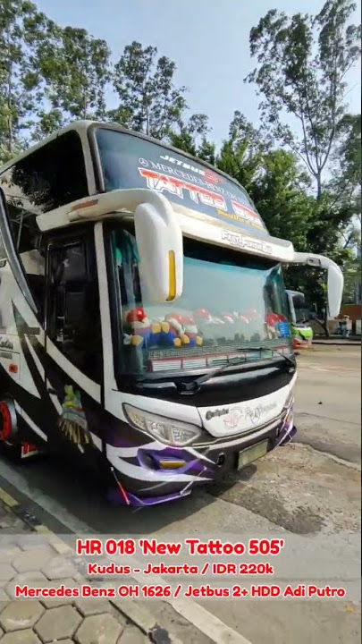 HR 018 'NEW TATTOO 505' 🔥 *KUDUS - JKT* #short #haryantomania #busmaniacomunity