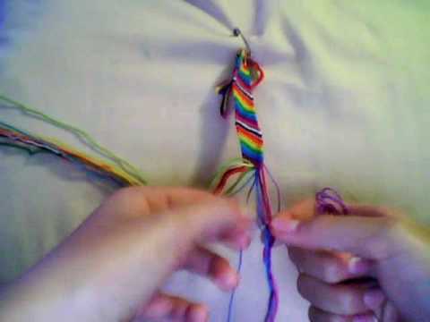 How to Make Friendship Bracelets ♥ 7 String Candy Stripe ♥ 