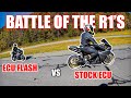 STOCK R1 BEATS ECU FLASH TUNED R1 | Yamaha R1 Race | -1 Sprocket = CRAZY Acceleration | Deals Gap
