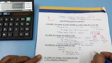 Foreign currency transactions AS-11 (FEF A/c) Lecture -3 by Rakesh Sir