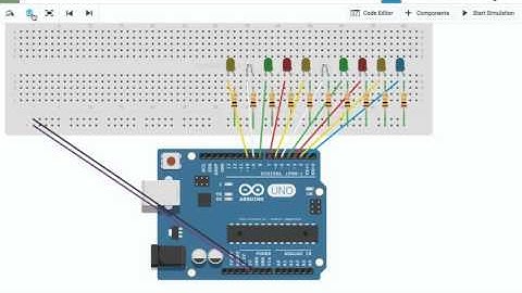 LED Sequence - Breadboard to Autodesk 123D Circuit