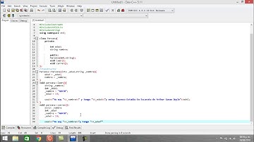 Programa Clase Persona | En DEV C++