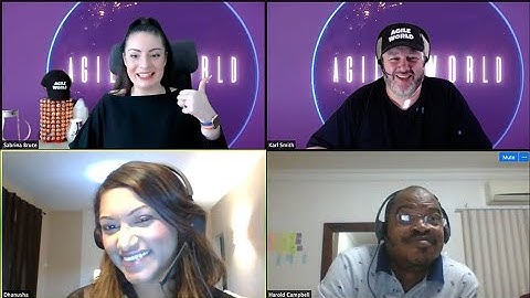 Agile World S2 E7 Sabrina C E Noto and Karl A L Smith with Dhanusha Gokhool and Harold Campbell