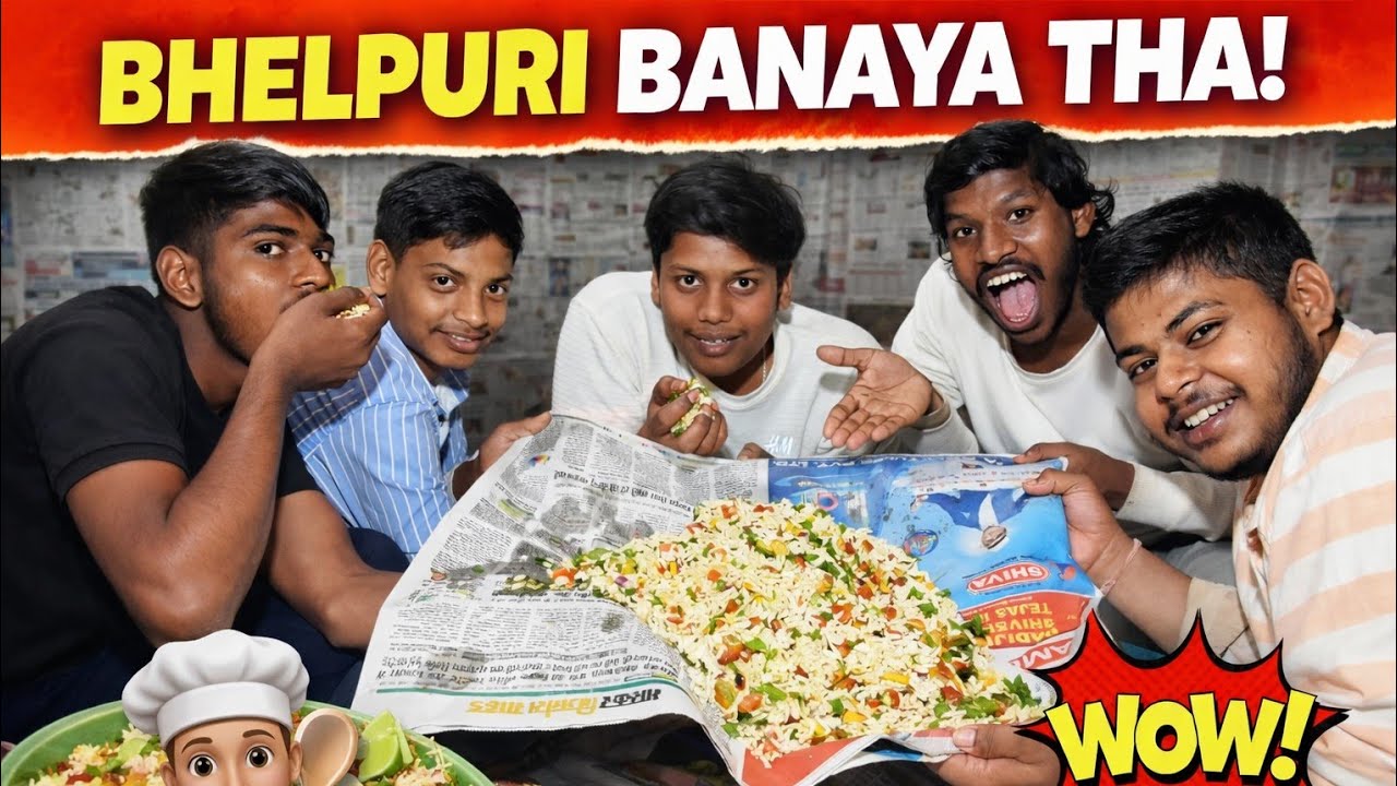 Bhelpuri banaya Dosto ke Sath 😁