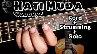 Video thumbnail of "Saloma-Hati Muda Tutorial gitar"