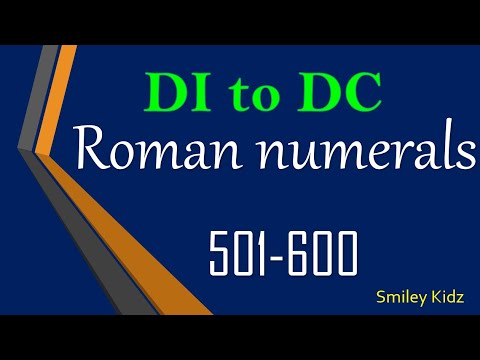 How to write 501 in roman numerals image