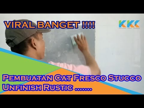 Viral Banget !!! Pembuatan Cat Fresco Stucco Unfinish Rustic | kreasi Karya Cipta