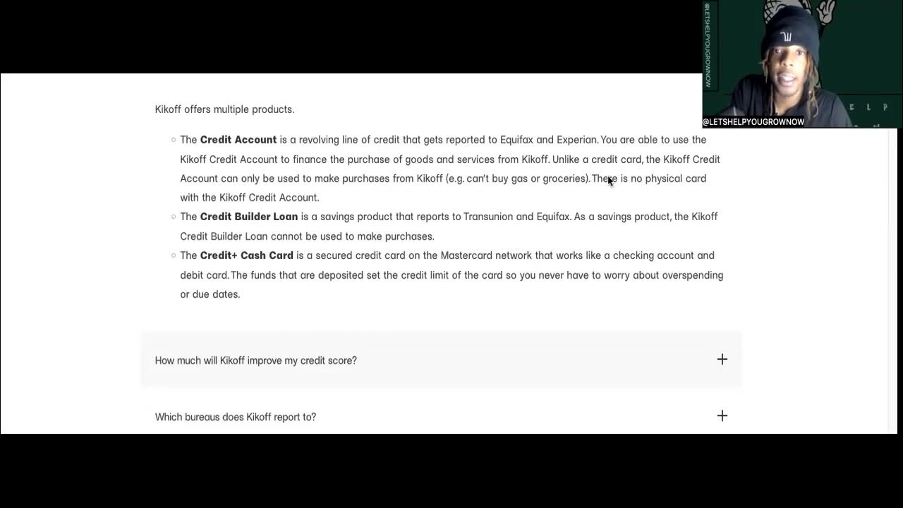 Kickoff Credit Builder Review YouTube