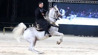 مستر ياسين و محمد جمعة البراجيلي بطولة مصر الدولية لأدب الخيول 2021