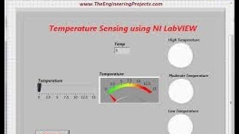 TEMPERATURE SENSING UNIT using LabVIEW