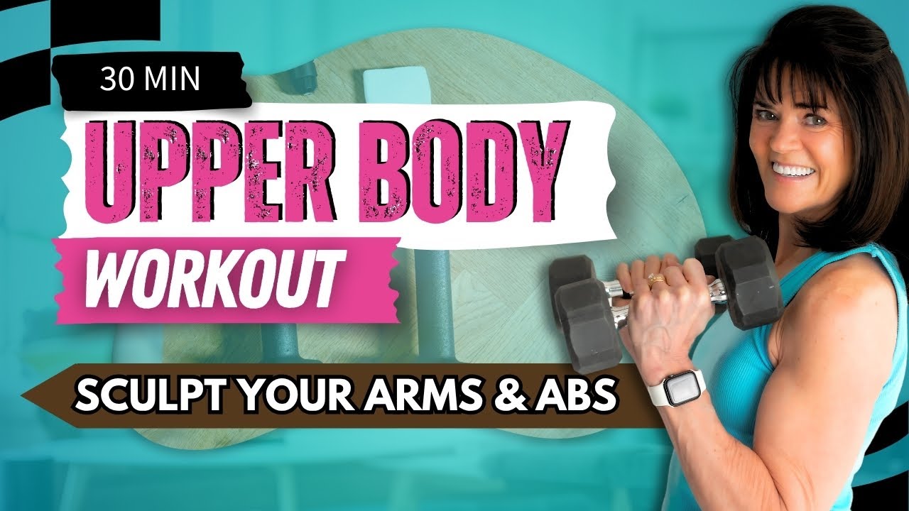 Upper Body & Abs Workout for Women Over 40 | Muscle Sculpting - YouTube