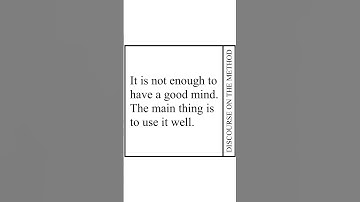 Discourse on the Method by René Descartes (Not to be Philosophical) Page Preview