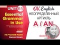 Unit 65 Неопределенный артикль  a (an). Английский для начинающих