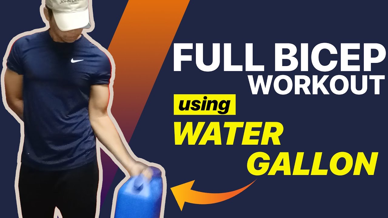 Standing Water Bottle Bicep Curls – WorkoutLabs Exercise Guide