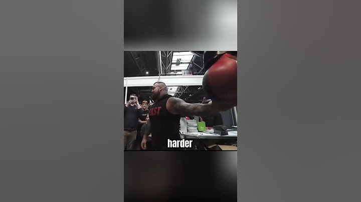 Eddie Hall Breaks Punching Machine