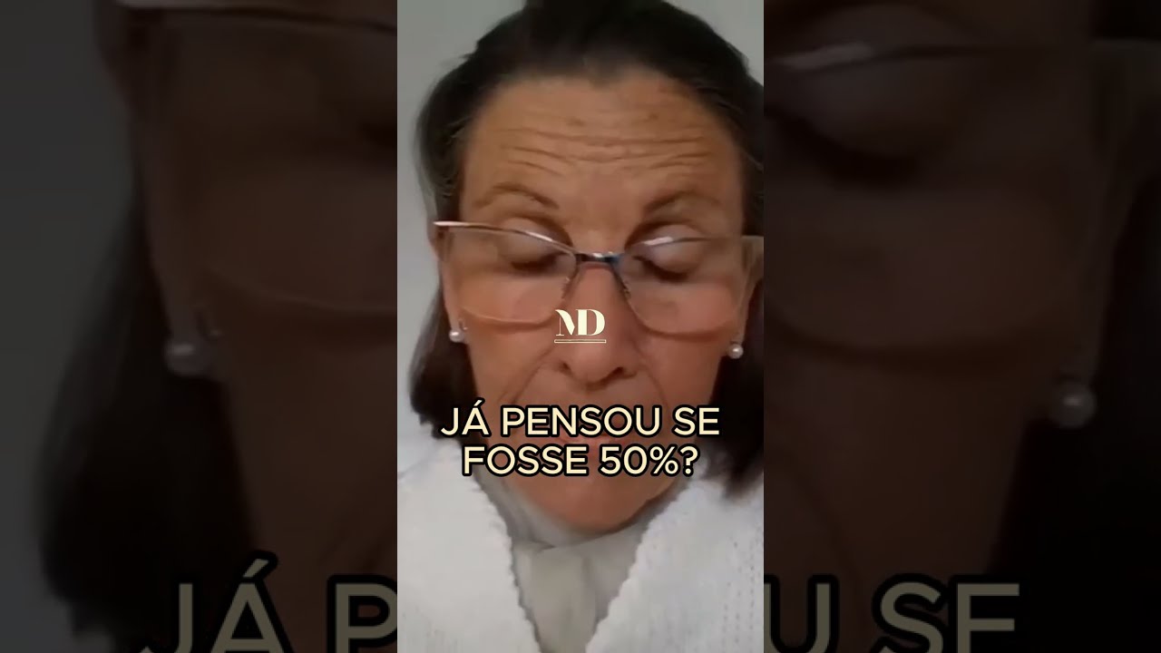 JÁ PENSOU SE FOSSE 50% ??? #padremarcelorossi #institutohesed #freigilson_somdomonte #reflexão