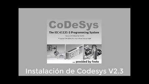 Instalación Codesys 2.3 W10