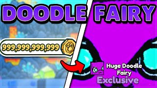 I SPENT *1 TRILLION CARTOON COINS* To HATCH *HUGE DOODLE FAIRY* In Pet Simulator X!