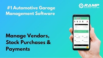 How to Manage Vendors, Stock Purchases & Payments: RAMP Garage Management Software Mobile App Demo