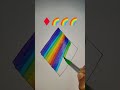 Satisfying creative art ♦️🌈🌈🌈#shorts #kidseducatio #viralvideo #learn