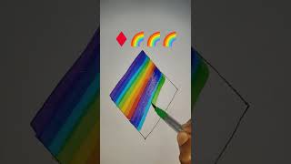 Satisfying creative art ♦️🌈🌈🌈#shorts #kidseducatio #viralvideo #learn