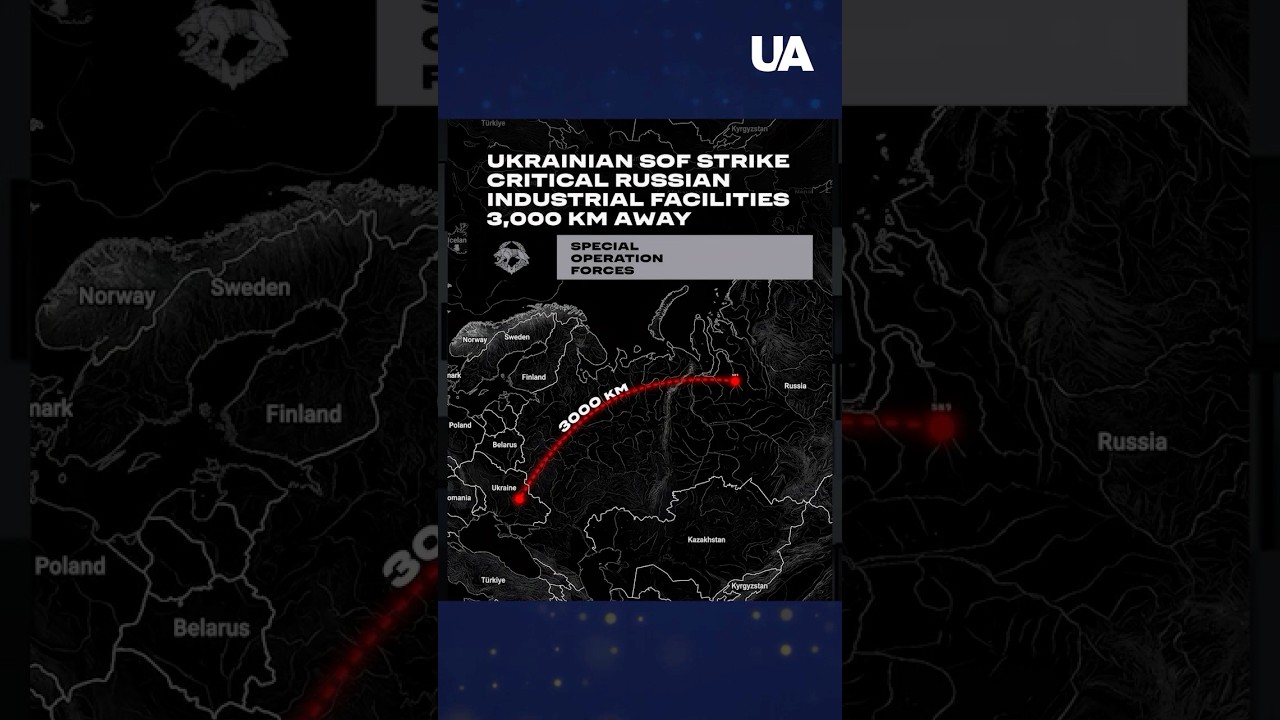 STRIKE ON RUSSIAN GAS PLANTS 3,000 km from Ukraine's border #shorts