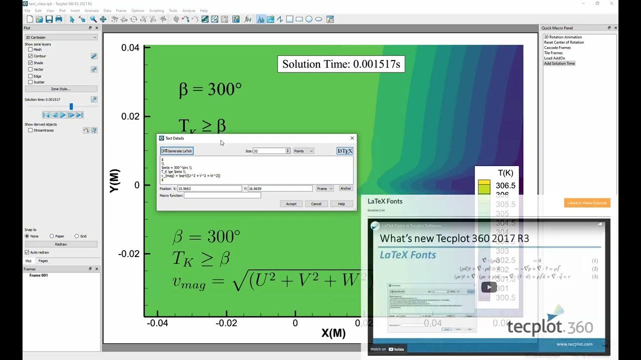 Adding Text to Your Plot in Tecplot 360 - YouTube