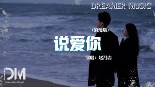 說愛妳 (浪漫版) - 趙乃吉『我的世界變得奇妙更難以言喻，還以為是從天而降的夢境』【動態歌詞】 by Dreamer Music 1,170 views 13 days ago 3 minutes, 27 seconds