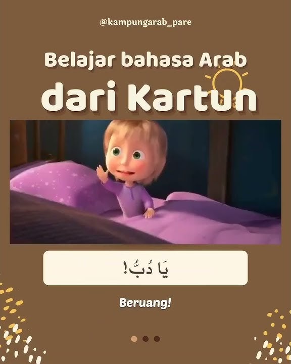 belajar bahasa Arab dari kartun masya