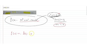 find the values of `a` and `b` so that the polynomial `f(x) = 3x^3 + ax^2 - 13x + b` is divisi