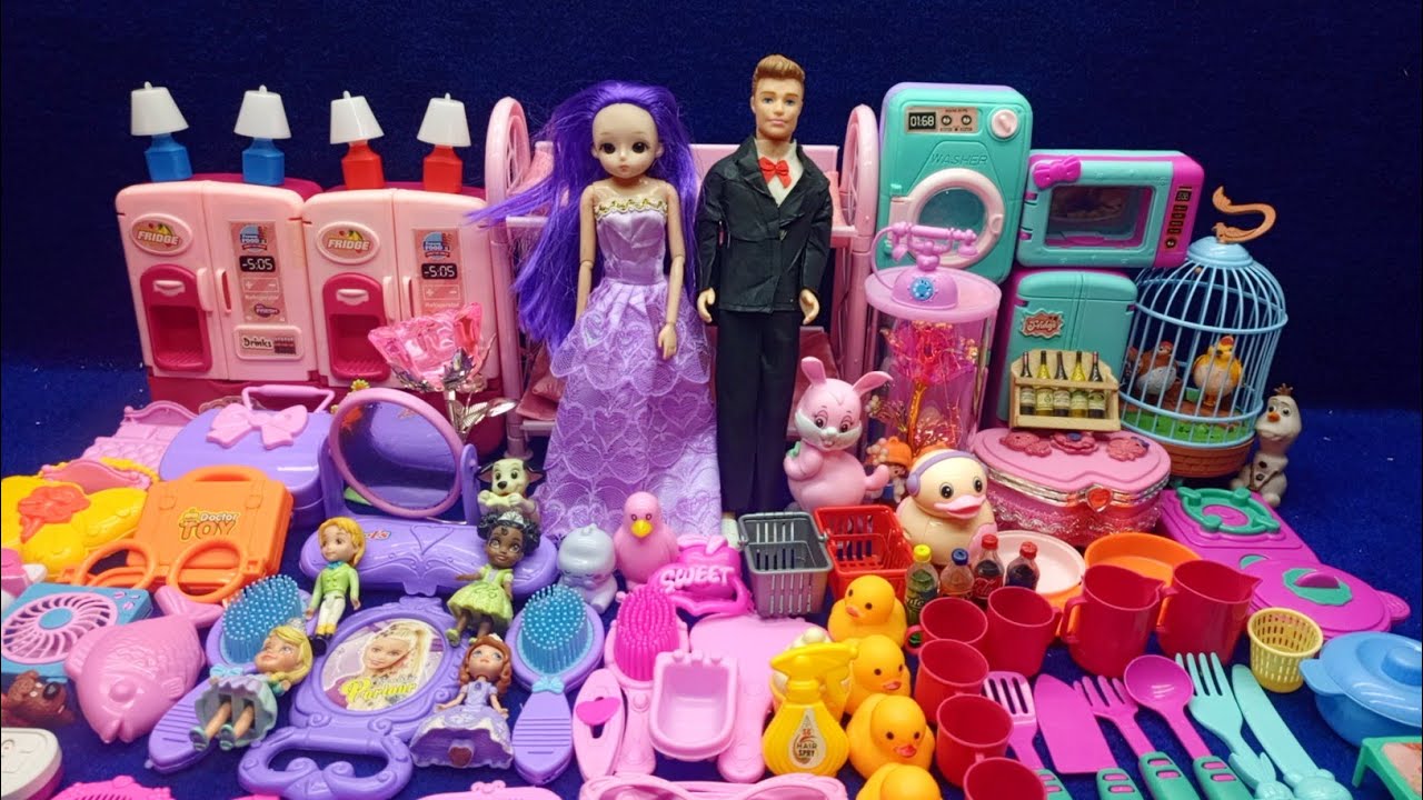 6 Minutes Satisfying with Unboxing Hello Kitty Sanrio Kitchen Set | ASMR Tiny Toys Kitchen Set