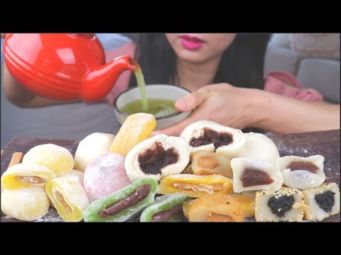 ASMR MOCHI & RED BEAN BUNS | EATING SOUNDS | NO TALKING