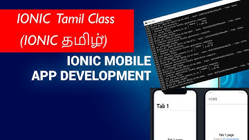 IONIC Mobile Apps Development Class 3 In Tamil