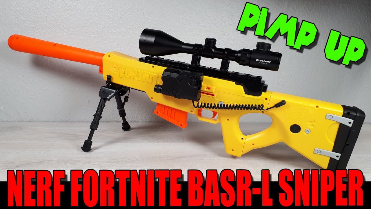 Nerf Fortnite BASR-R Unboxing and Review: Rare Nerf Bolt Action Sniper  Rifle Goodness. And Bushes. 