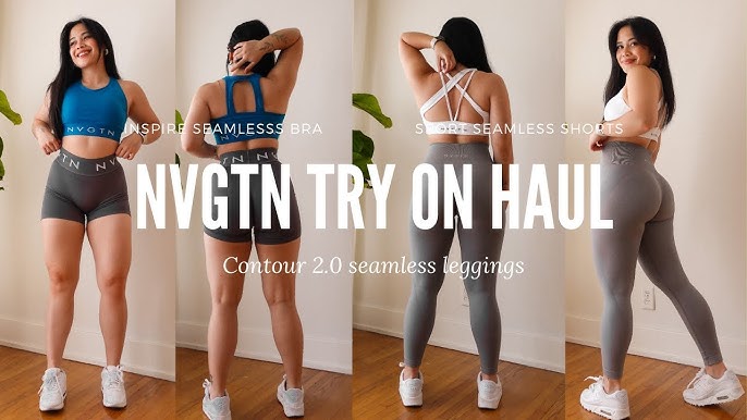 Neutral workout outfits YOU NEED! NVGTN November Launch / Try on Haul /  Petite Sizing 2022 