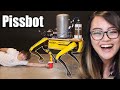 Reacting to Teaching a Robot Dog to Pee Beer